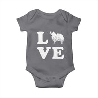Love Pomeranian Baby Onesie Cute Pom Dog Lover Gift