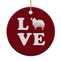 Love Pomeranian Ceramic Ornament Cute Pom Dog Lover Gift