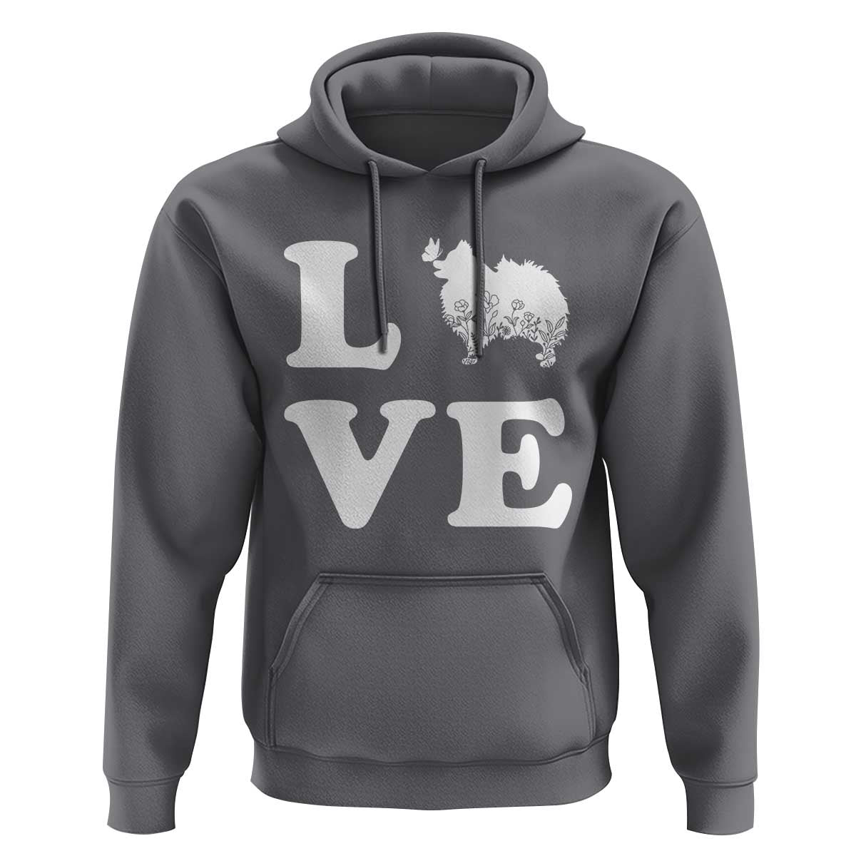 Love Pomeranian Hoodie Cute Pom Dog Lover Gift
