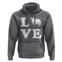 Love Pomeranian Hoodie Cute Pom Dog Lover Gift