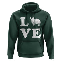 Love Pomeranian Hoodie Cute Pom Dog Lover Gift
