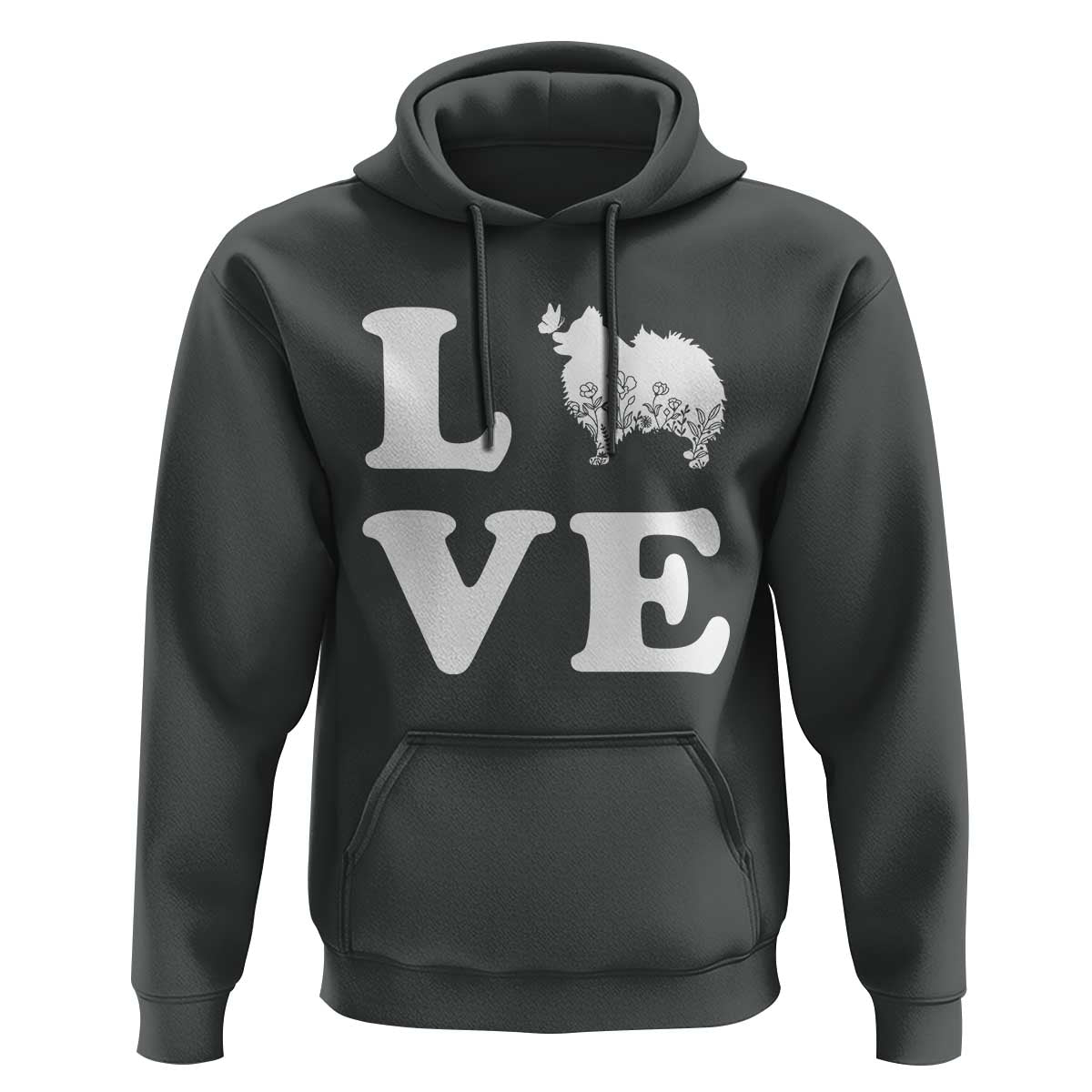 Love Pomeranian Hoodie Cute Pom Dog Lover Gift