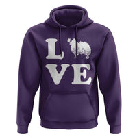 Love Pomeranian Hoodie Cute Pom Dog Lover Gift