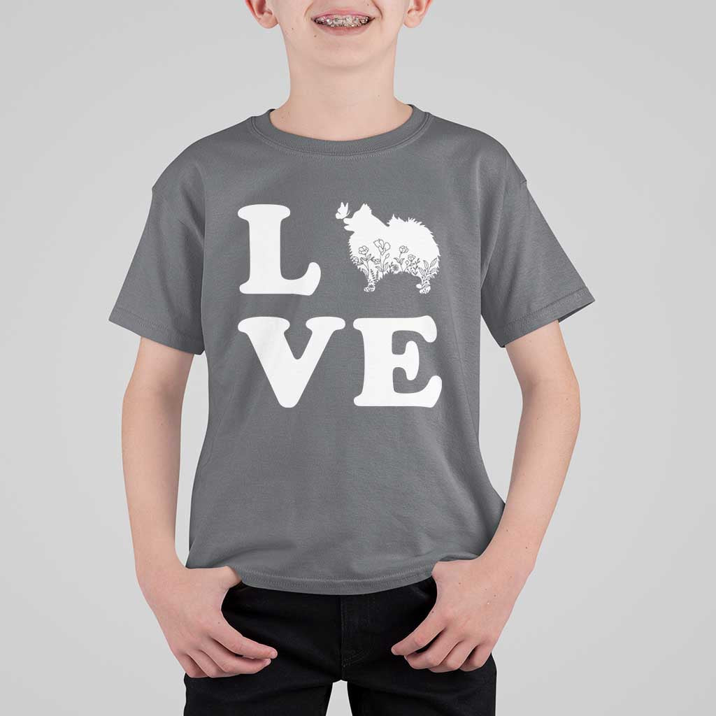 Love Pomeranian T Shirt For Kid Cute Pom Dog Lover Gift