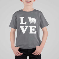 Love Pomeranian T Shirt For Kid Cute Pom Dog Lover Gift