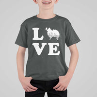Love Pomeranian T Shirt For Kid Cute Pom Dog Lover Gift