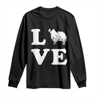 Love Pomeranian Long Sleeve Shirt Cute Pom Dog Lover Gift