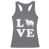 Love Pomeranian Racerback Tank Top Cute Pom Dog Lover Gift