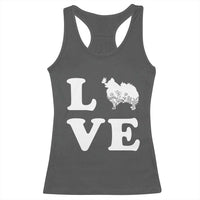 Love Pomeranian Racerback Tank Top Cute Pom Dog Lover Gift