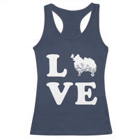 Love Pomeranian Racerback Tank Top Cute Pom Dog Lover Gift