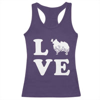Love Pomeranian Racerback Tank Top Cute Pom Dog Lover Gift