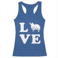 Love Pomeranian Racerback Tank Top Cute Pom Dog Lover Gift