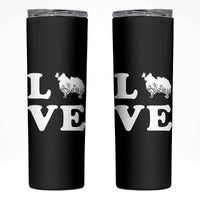 Love Pomeranian Skinny Tumbler Cute Pom Dog Lover Gift