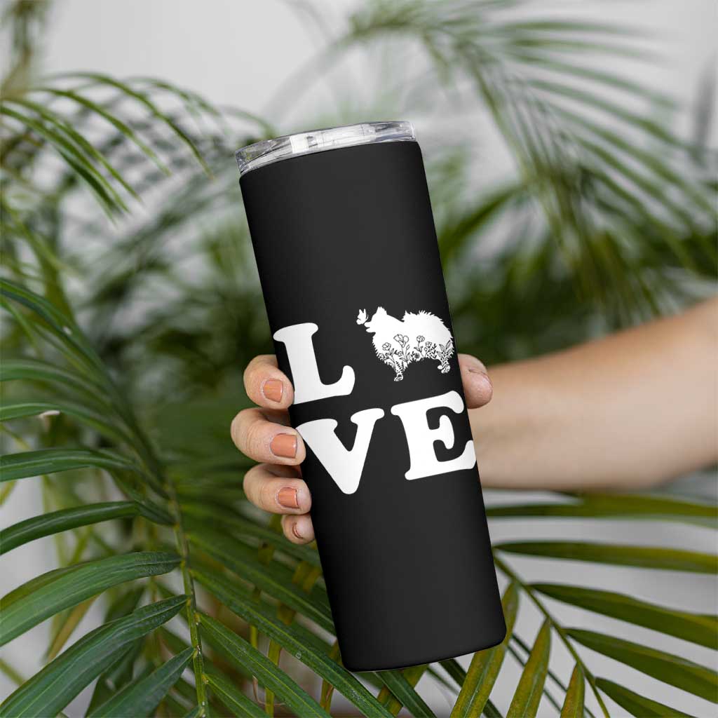 Love Pomeranian Skinny Tumbler Cute Pom Dog Lover Gift