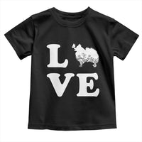 Love Pomeranian Toddler T Shirt Cute Pom Dog Lover Gift
