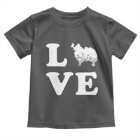 Love Pomeranian Toddler T Shirt Cute Pom Dog Lover Gift