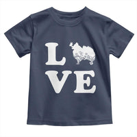 Love Pomeranian Toddler T Shirt Cute Pom Dog Lover Gift