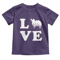Love Pomeranian Toddler T Shirt Cute Pom Dog Lover Gift