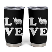 Love Pomeranian Tumbler Cup Cute Pom Dog Lover Gift