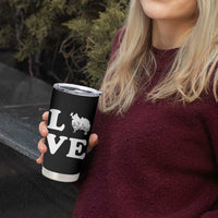 Love Pomeranian Tumbler Cup Cute Pom Dog Lover Gift