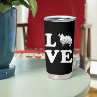 Love Pomeranian Tumbler Cup Cute Pom Dog Lover Gift