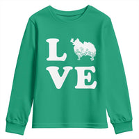 Love Pomeranian Youth Sweatshirt Cute Pom Dog Lover Gift