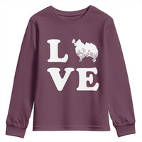 Love Pomeranian Youth Sweatshirt Cute Pom Dog Lover Gift