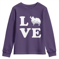 Love Pomeranian Youth Sweatshirt Cute Pom Dog Lover Gift