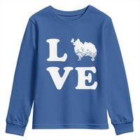 Love Pomeranian Youth Sweatshirt Cute Pom Dog Lover Gift