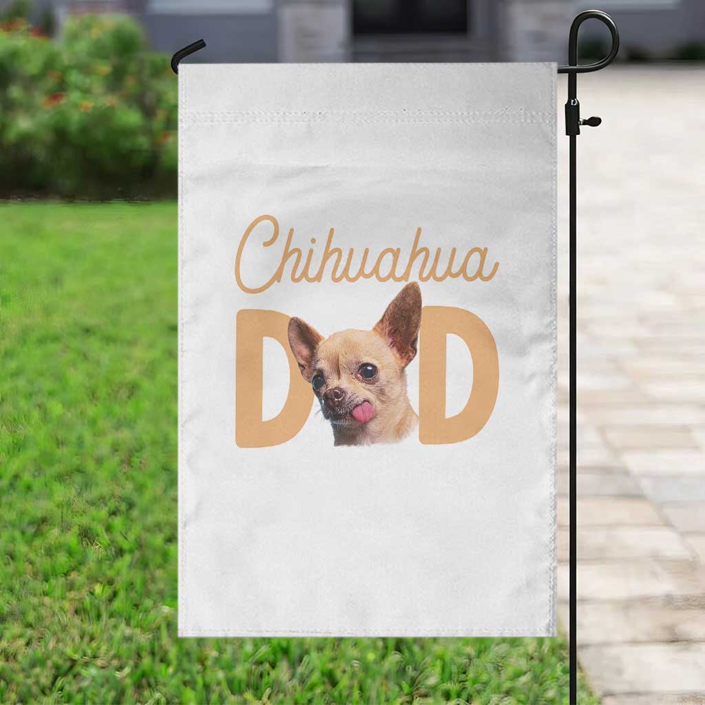 Proud Chihuahua Dad Garden Flag Ankle Biter Dog Lover
