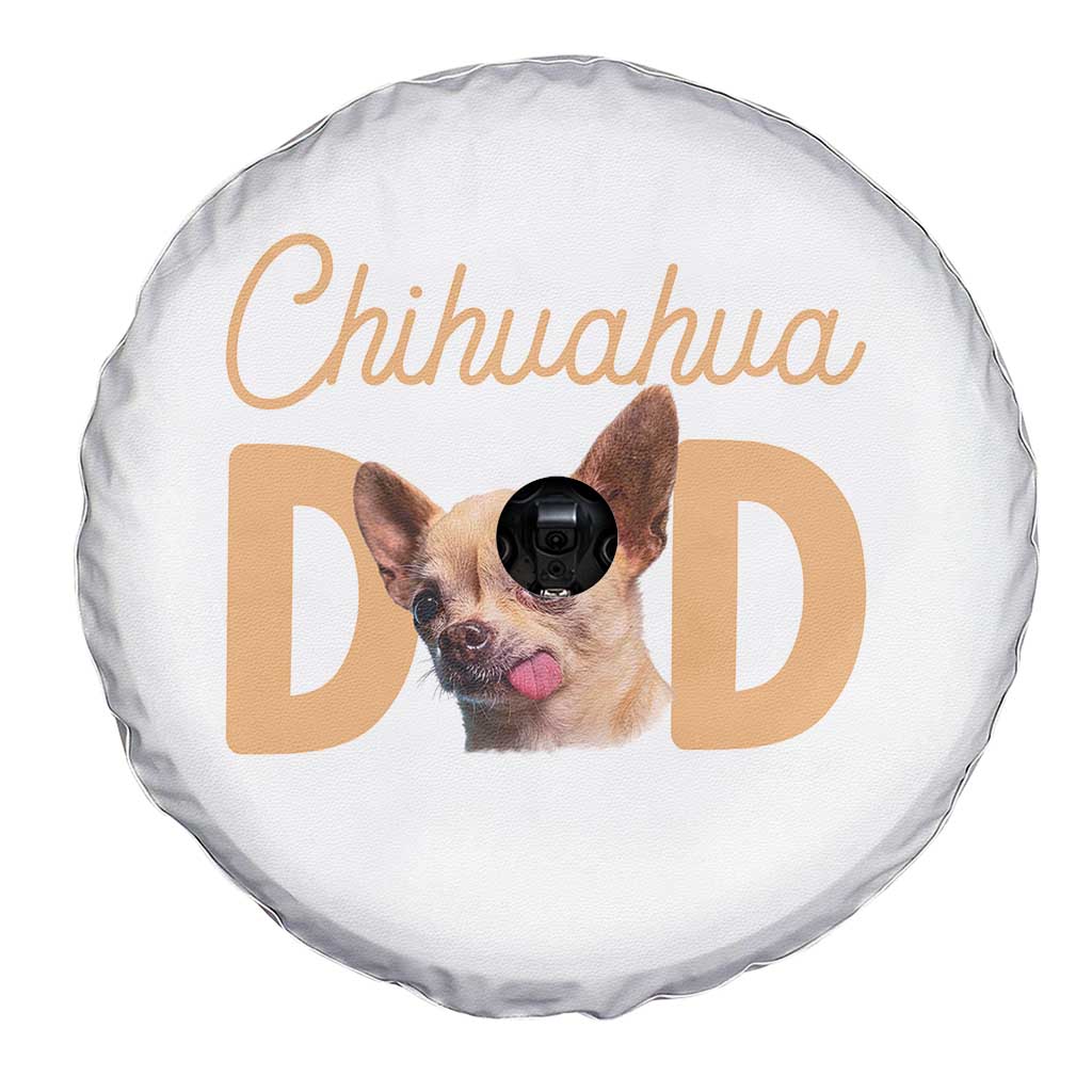 Proud Chihuahua Dad Spare Tire Cover Ankle Biter Dog Lover