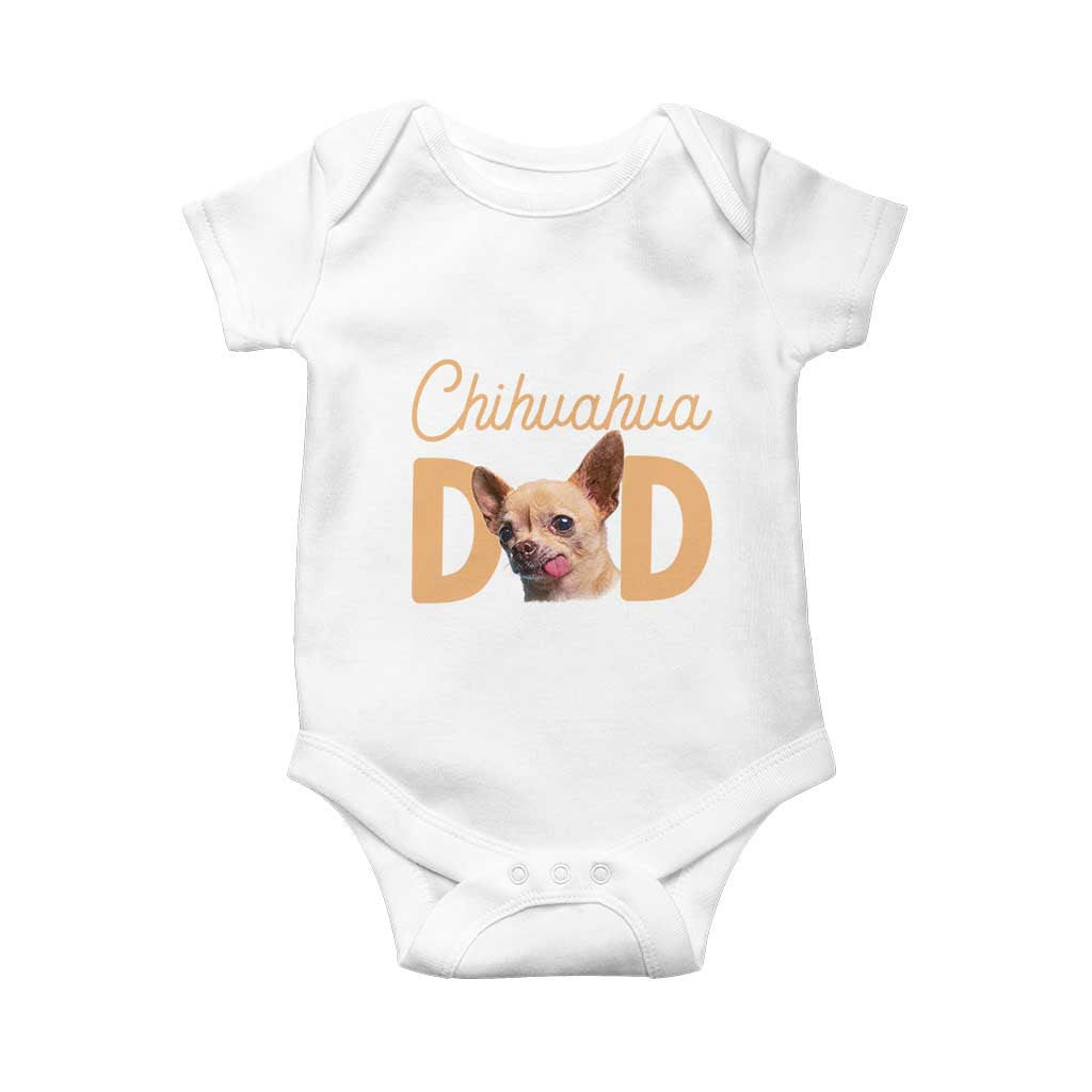 Proud Chihuahua Dad Baby Onesie Ankle Biter Dog Lover