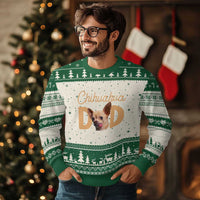 Proud Chihuahua Dad Ugly Christmas Sweater Ankle Biter Dog Lover