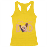 Proud Chihuahua Dad Racerback Tank Top Ankle Biter Dog Lover