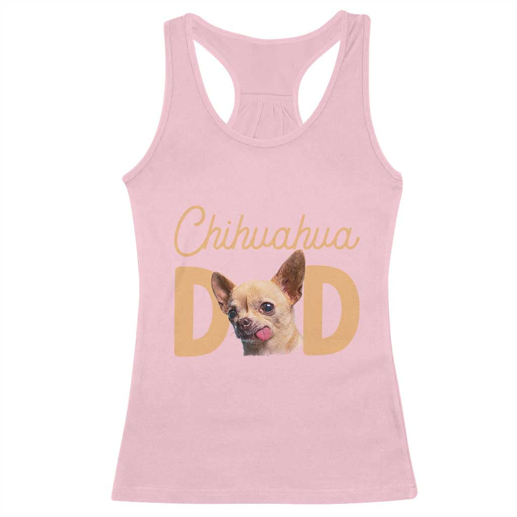 Proud Chihuahua Dad Racerback Tank Top Ankle Biter Dog Lover