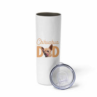 Proud Chihuahua Dad Skinny Tumbler Ankle Biter Dog Lover