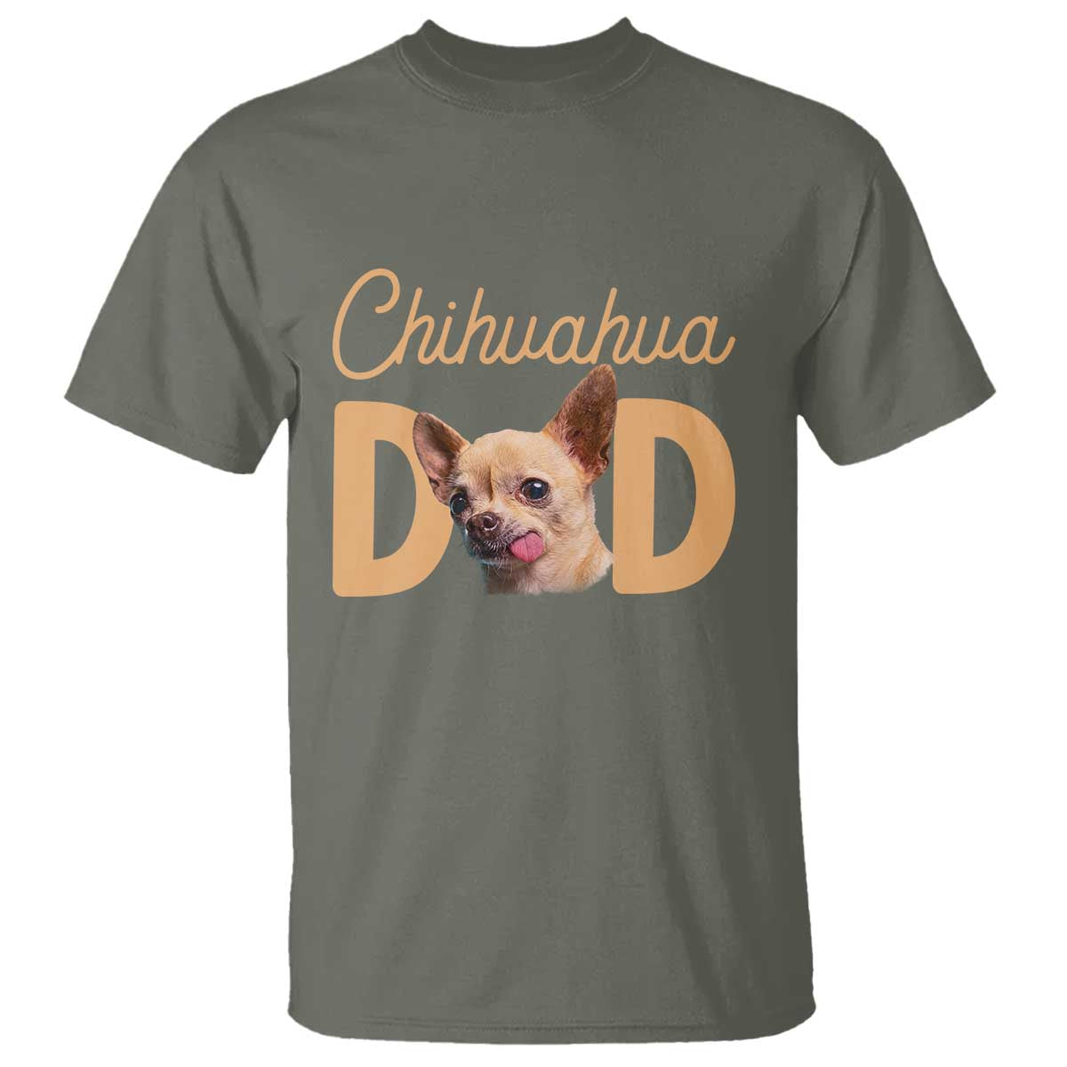 Proud Chihuahua Dad T Shirt Ankle Biter Dog Lover