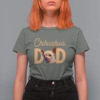Proud Chihuahua Dad T Shirt For Women Ankle Biter Dog Lover