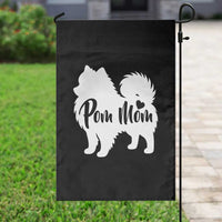Proud Pom Mom Garden Flag Pomeranian Dog Lover Gift