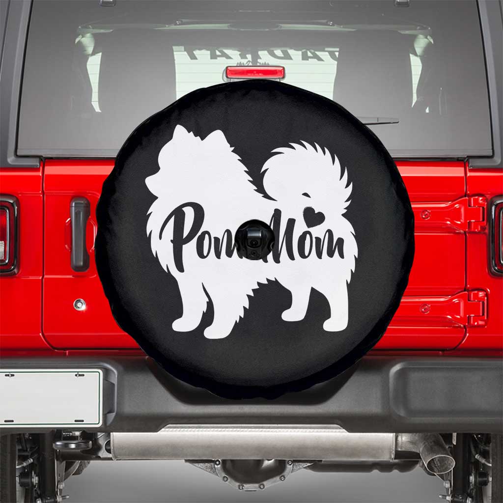 Proud Pom Mom Spare Tire Cover Pomeranian Dog Lover Gift