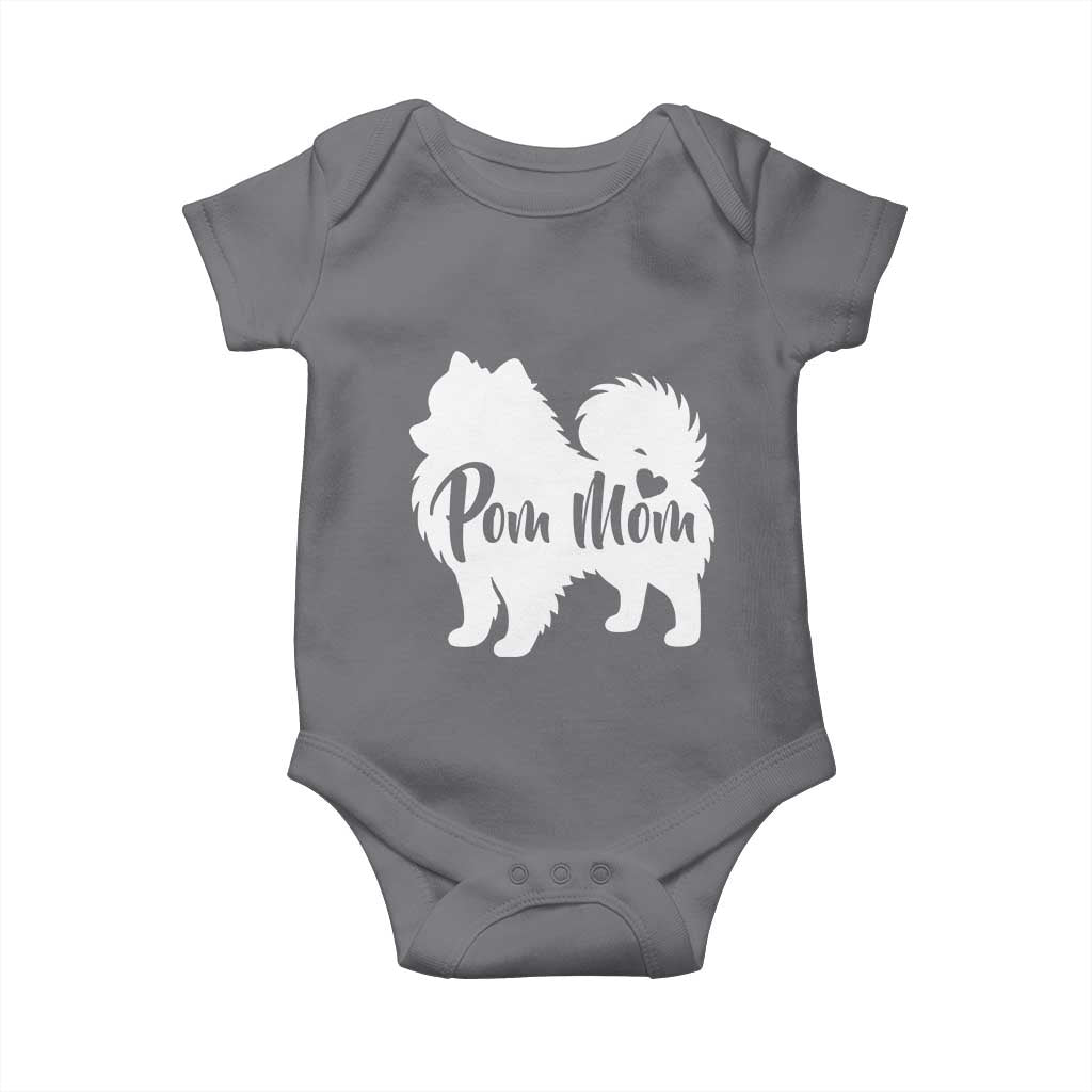 Proud Pom Mom Baby Onesie Pomeranian Dog Lover Gift