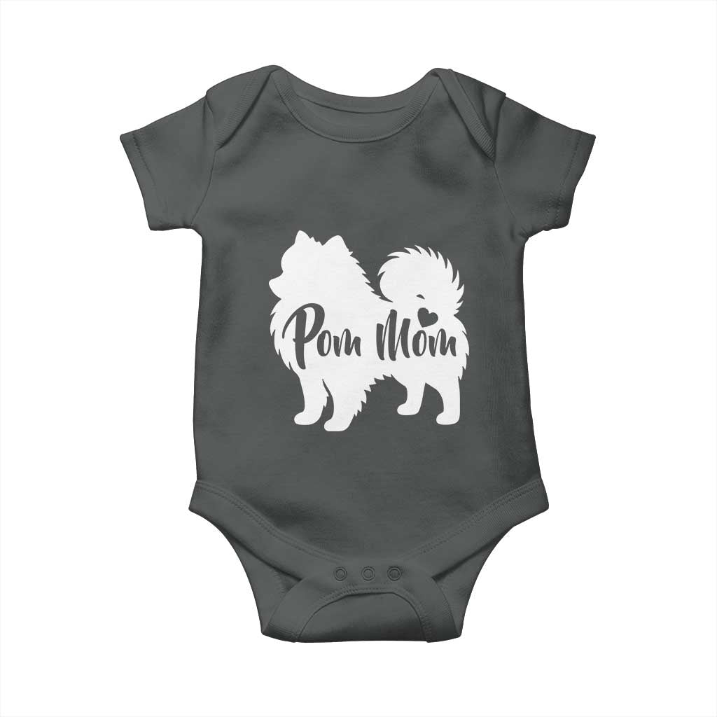 Proud Pom Mom Baby Onesie Pomeranian Dog Lover Gift