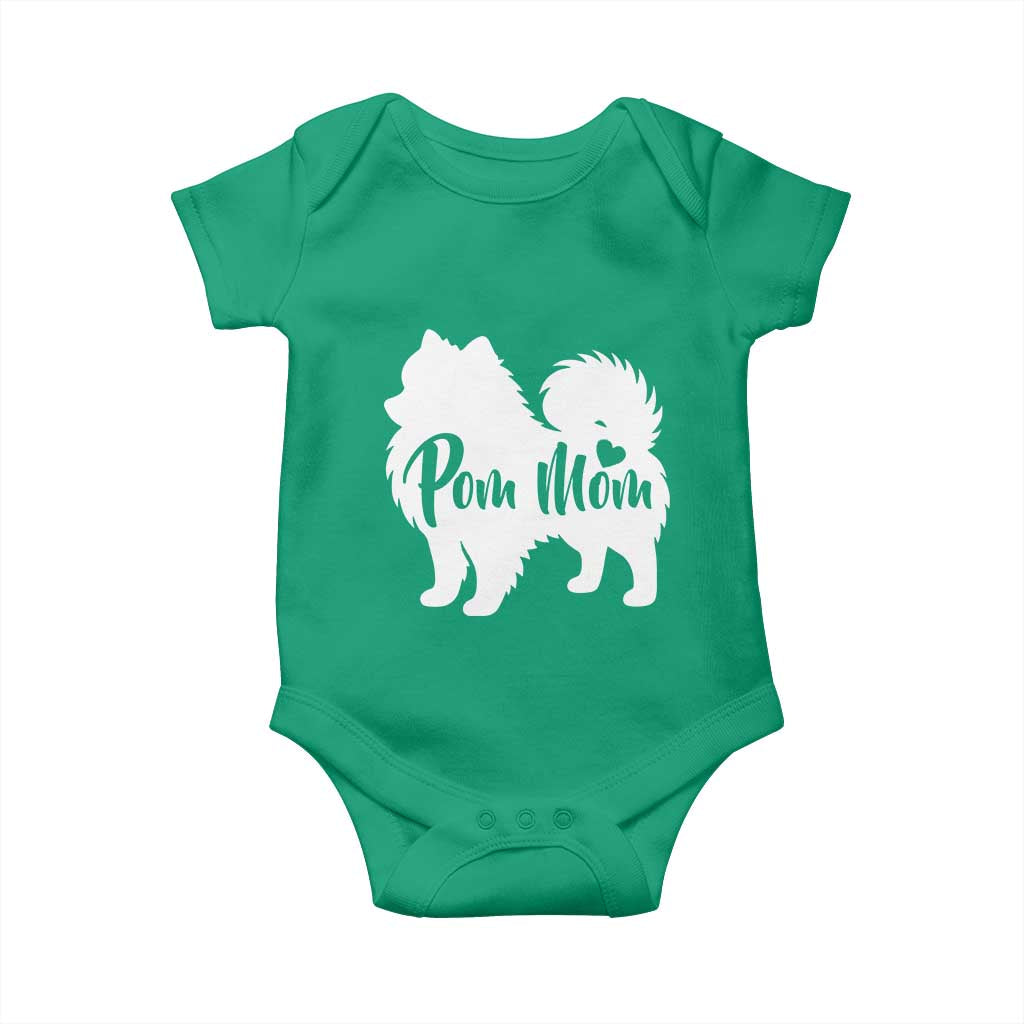 Proud Pom Mom Baby Onesie Pomeranian Dog Lover Gift