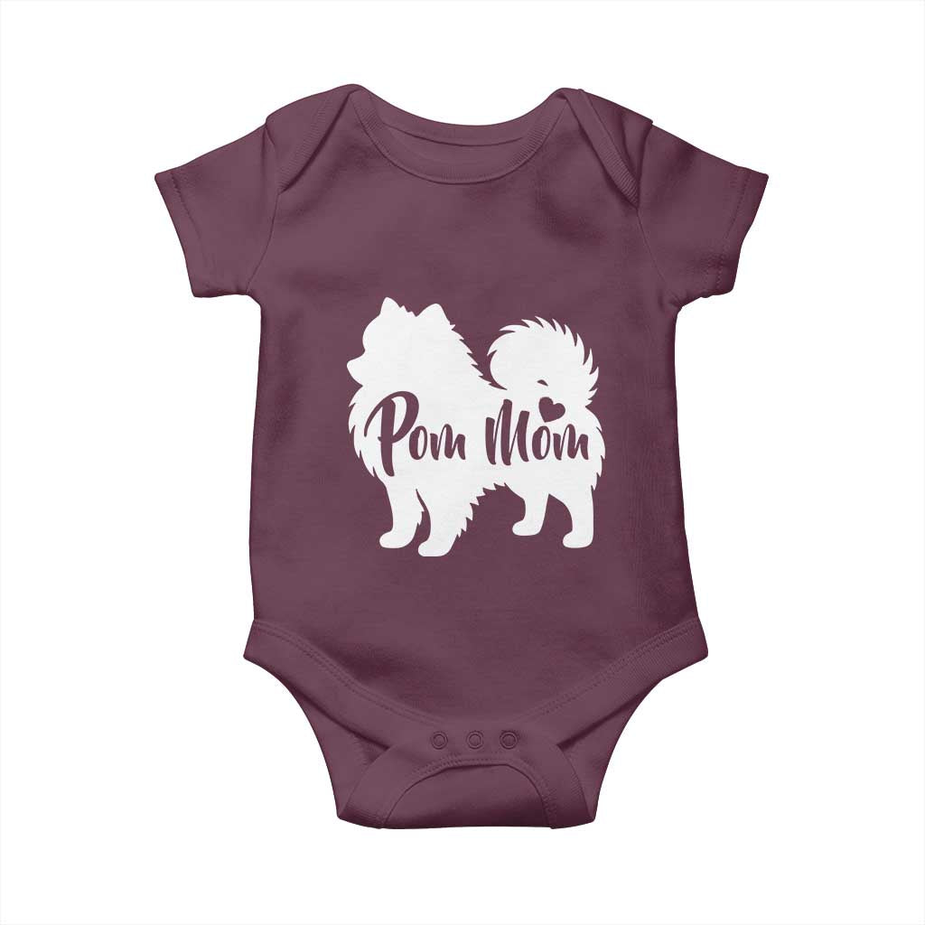 Proud Pom Mom Baby Onesie Pomeranian Dog Lover Gift