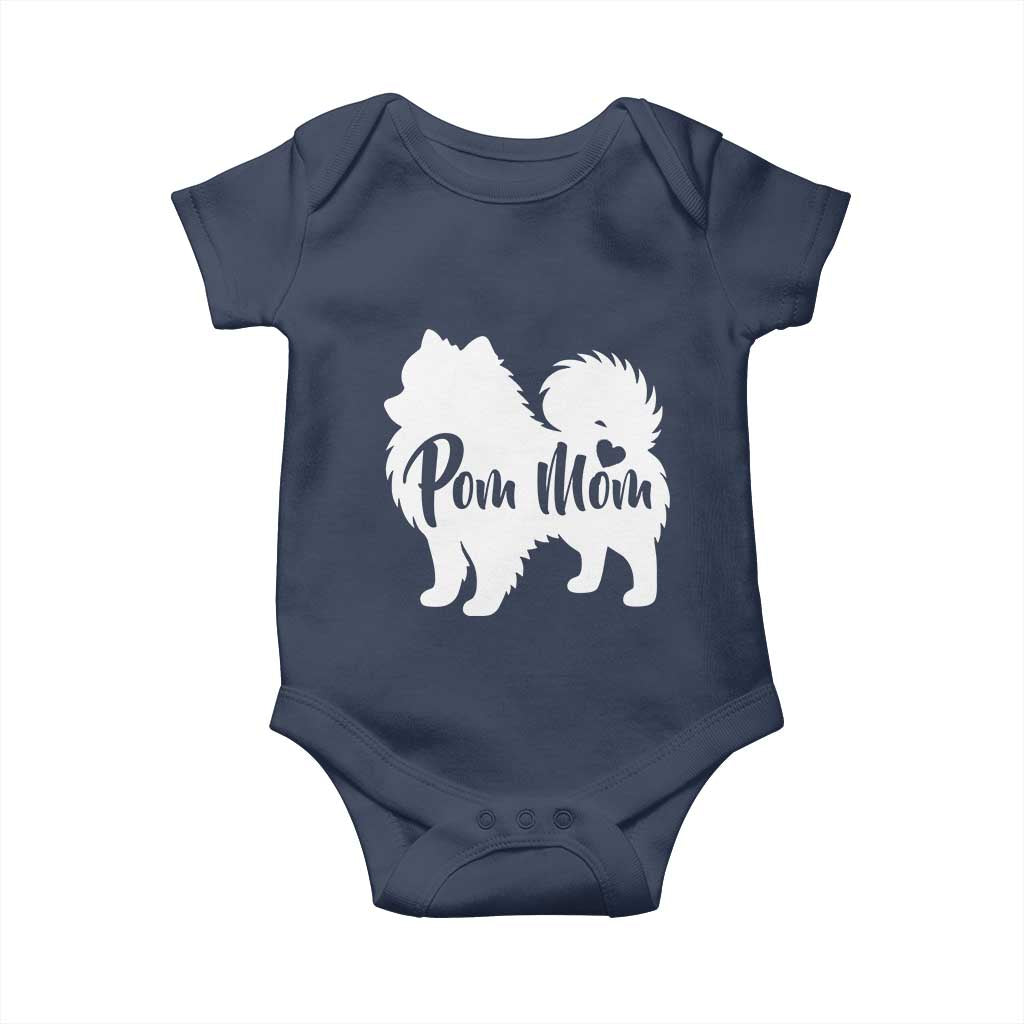 Proud Pom Mom Baby Onesie Pomeranian Dog Lover Gift