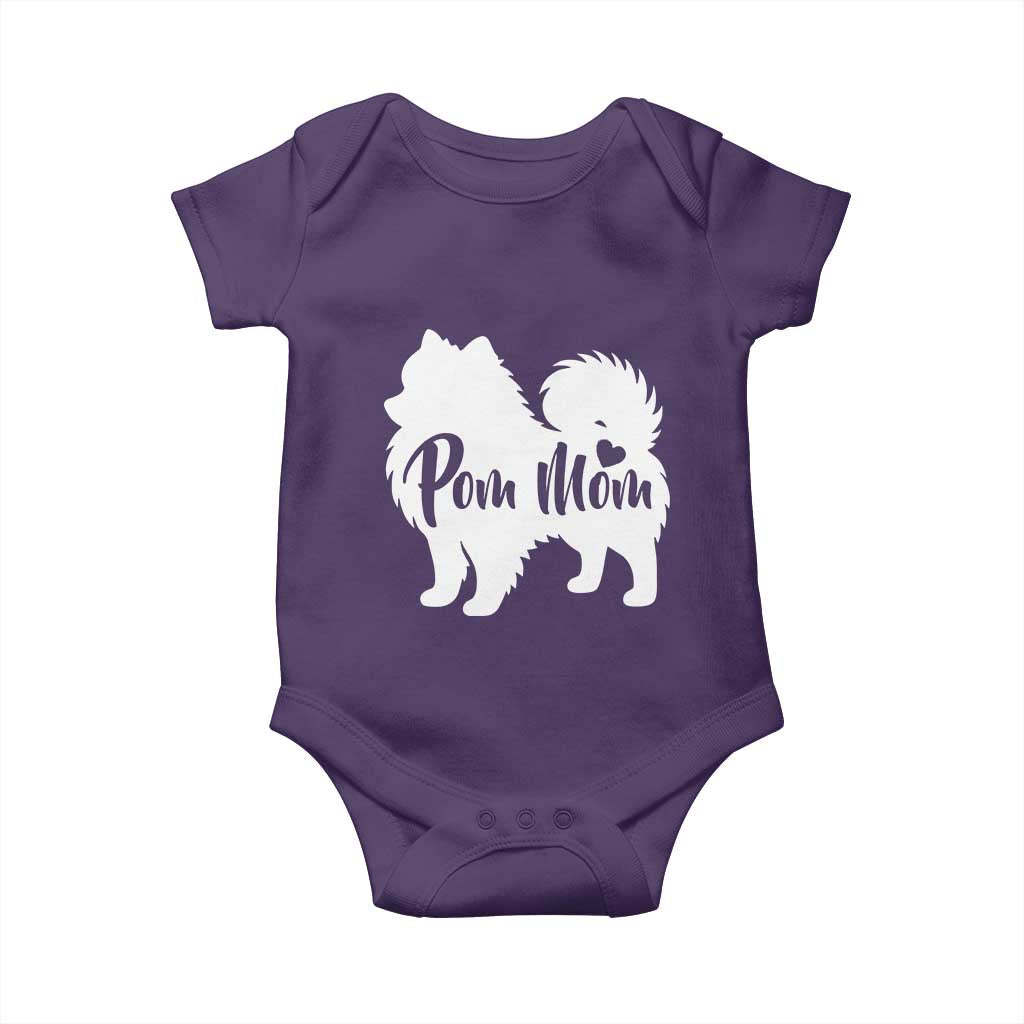 Proud Pom Mom Baby Onesie Pomeranian Dog Lover Gift