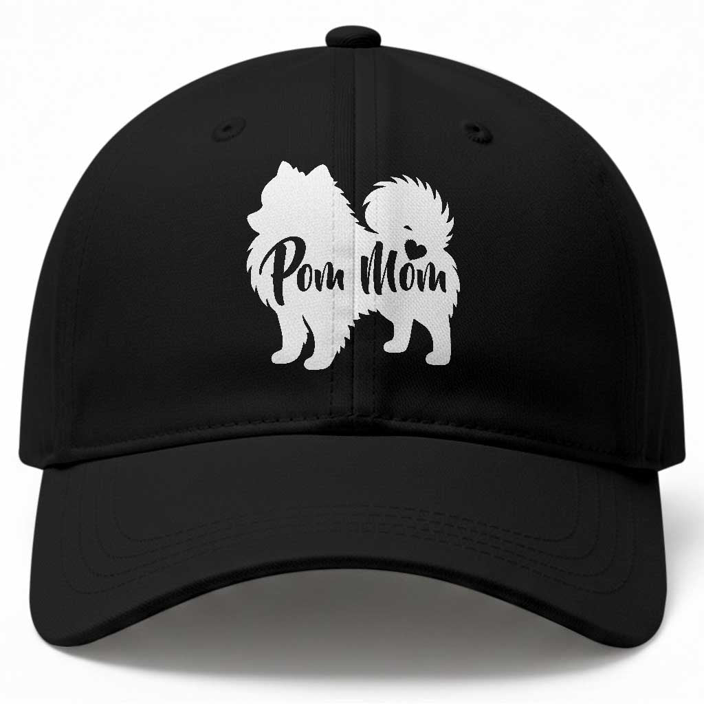 Proud Pom Mom Baseball Cap Pomeranian Dog Lover Gift