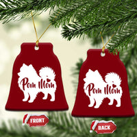 Proud Pom Mom Ceramic Ornament Pomeranian Dog Lover Gift