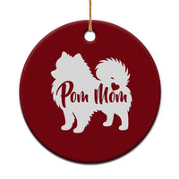 Proud Pom Mom Ceramic Ornament Pomeranian Dog Lover Gift