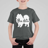 Proud Pom Mom T Shirt For Kid Pomeranian Dog Lover Gift